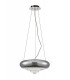Large Ceiling Pendant 3 Light G9 Polished Chrome, Crystal - 1