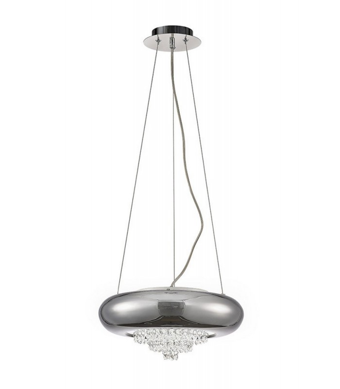 Large Ceiling Pendant 3 Light G9 Polished Chrome, Crystal - 1