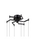 Fuente Cluster Pendant Ceiling Light Matt Black Chrome 3000K Warm White 6xLED-3