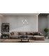 Fuente Cluster Pendant Ceiling Light Matt Black Chrome 3000K Warm White 6xLED-5