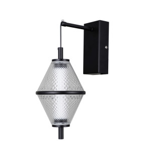 Fuente Wall Lamp Matt Black Chrome 3000K Warm White-1