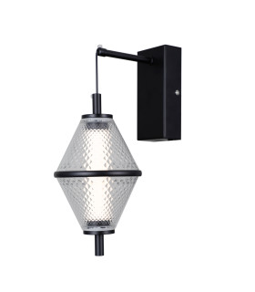 Fuente Wall Lamp Matt Black Chrome 3000K Warm White-2