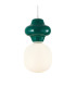 Latera Slim Pendant Ceiling Light Green Matt White-2