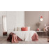 Latera Large Slim Pendant Ceiling Light Dark Red Matt White-5