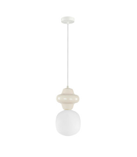 Latera Slim Pendant Ceiling Light White Vanilla Matt White-1