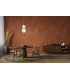 Latera Small Slim Pendant Ceiling Light Pink White Matt-5