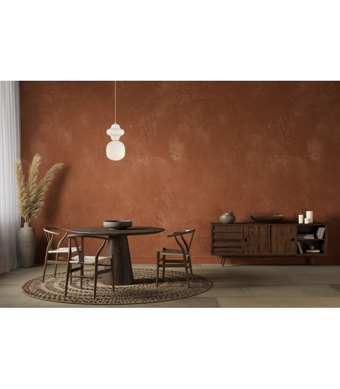 Latera Small Slim Pendant Ceiling Light Pink White Matt-5