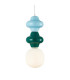Latera Slim Pendant Ceiling Light Blue Green Matt White-2