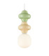 Latera Slim Pendant Ceiling Light Yellow Green Matt White-2