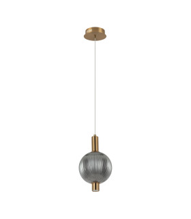 Lenti Slim Pendant Ceiling Light Brass 3000K Warm White 1xLED-1