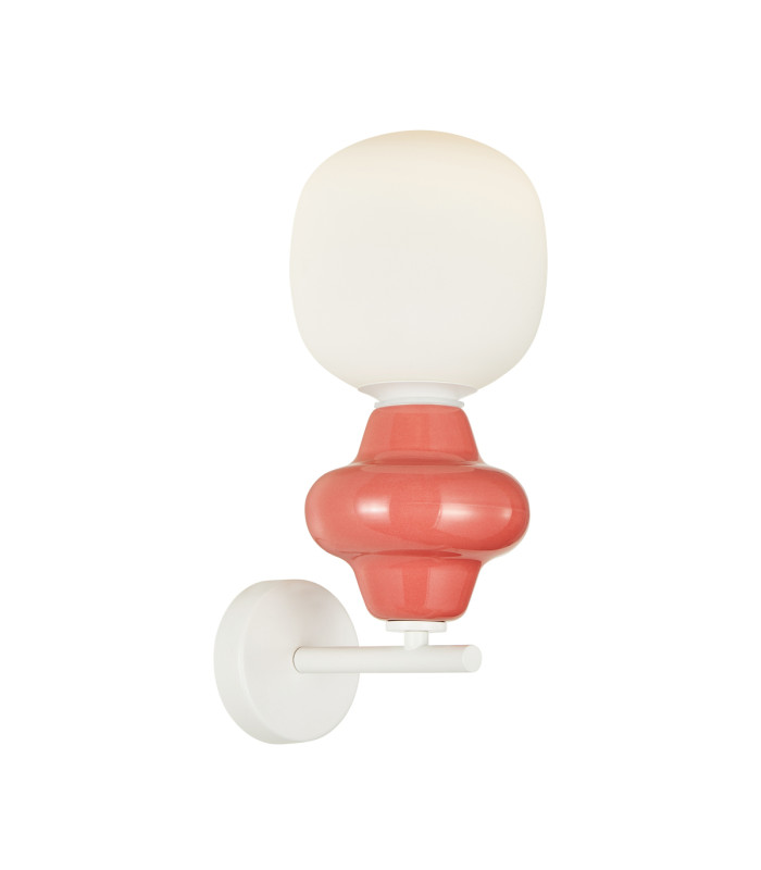 Latera Wall Lamp Red Matt White-1