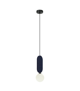 Lorenzo Slim Pendant Ceiling Light Blue-1