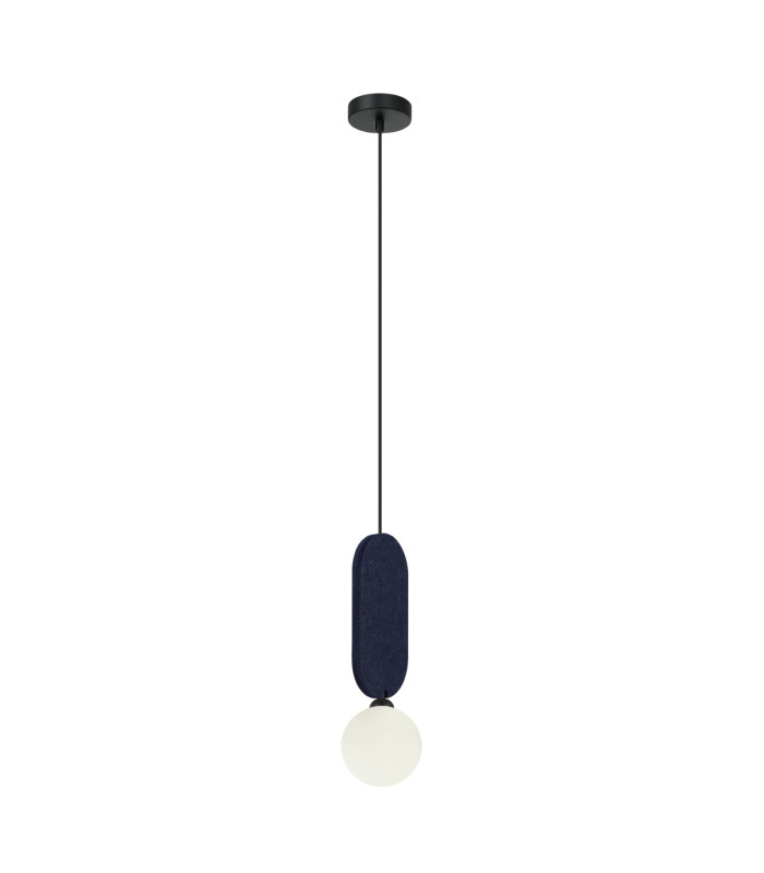 Lorenzo Slim Pendant Ceiling Light Blue-1