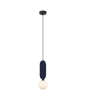 Lorenzo Slim Pendant Ceiling Light Blue-2
