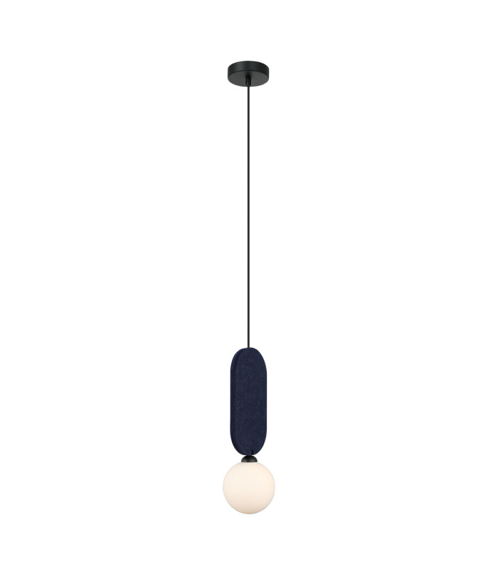 Lorenzo Slim Pendant Ceiling Light Blue-2