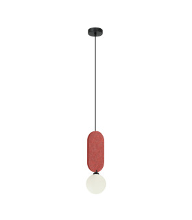 Lorenzo Slim Pendant Ceiling Light Red-1