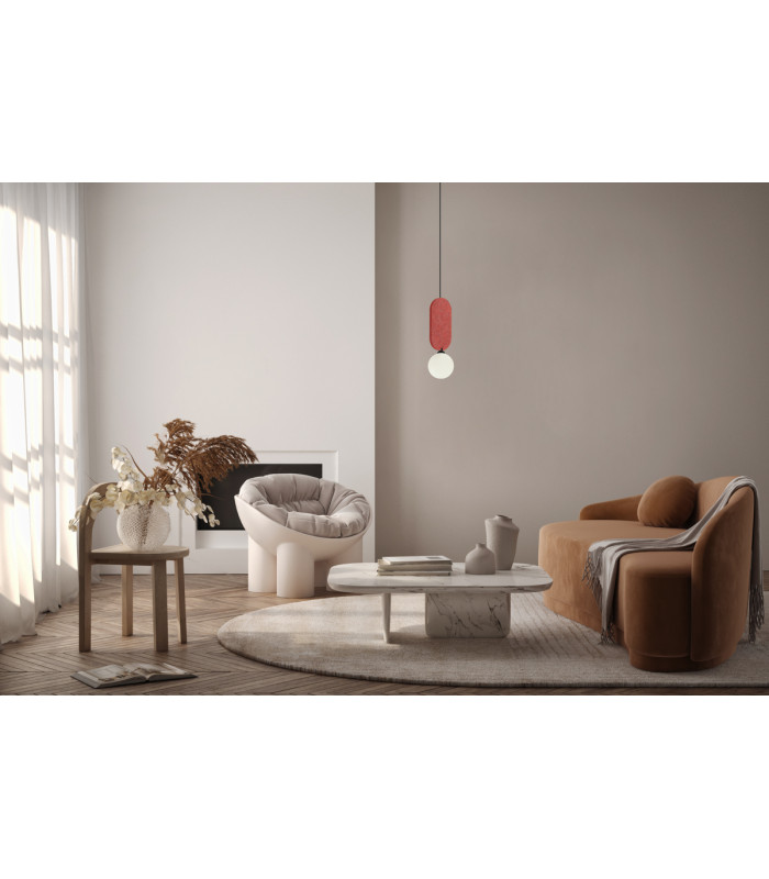 Lorenzo Slim Pendant Ceiling Light Red-5