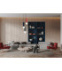 Lorenzo Cluster Pendant Ceiling Light Red Blue Grey 3xG9-5