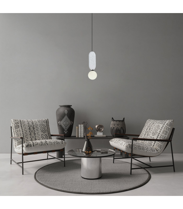 Lorenzo Slim Pendant Ceiling Light Grey-5