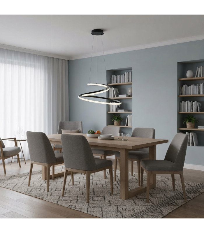 Lorila LED Pendant Ceiling Light Black 3000/4000/6000K-5
