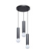 Macera Cluster Pendant Ceiling Light Sand Black 3xE27-1
