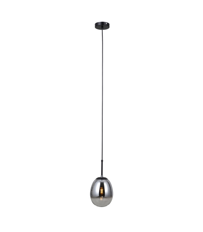 Meolo Slim Pendant Ceiling Light Matt Black-2