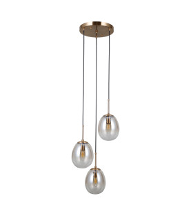 Meolo Cluster Pendant Ceiling Light Gold 3xE14-1