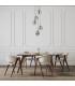 Meolo Cluster Pendant Ceiling Light Matt Black 5xE14-5