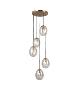 Meolo Cluster Pendant Ceiling Light Gold 5xE14-2