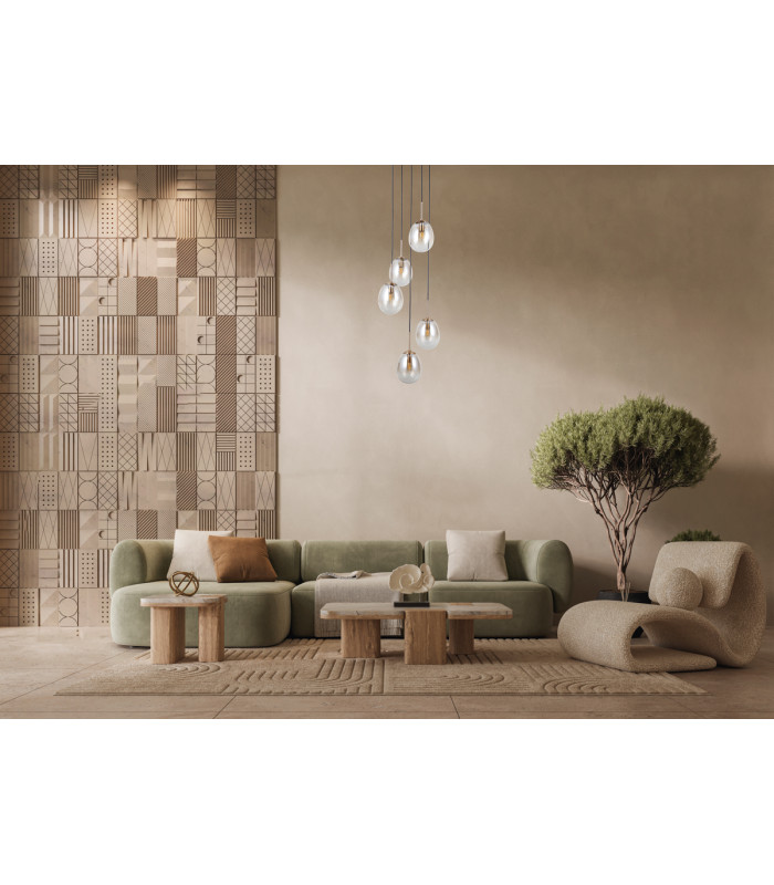 Meolo Cluster Pendant Ceiling Light Gold 5xE14-5