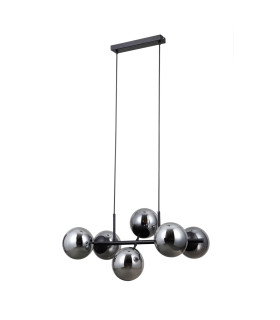 Molite Globe Pendant Ceiling Light Matt Black 6xE14-1