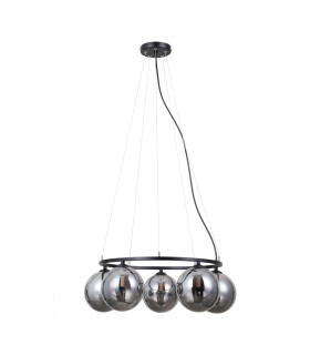 Molite Globe Pendant Ceiling Light Matt Black 5xG9-1