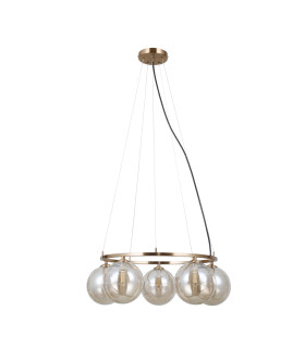 Molite Globe Pendant Ceiling Light Gold 5xG9-1