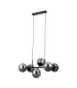 Molite Globe Pendant Ceiling Light Matt Black 6xE14-2