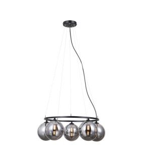 Molite Globe Pendant Ceiling Light Matt Black 5xG9-2