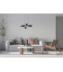Molite Globe Pendant Ceiling Light Matt Black 6xE14-5