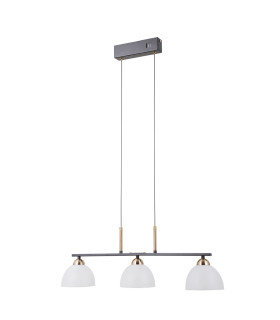Montiela Bar Pendant Ceiling Light Matt Black Gold 3000K Warm White 3xLED-1
