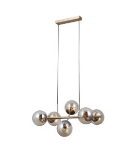 Molite Globe Pendant Ceiling Light Gold 6xE14-1
