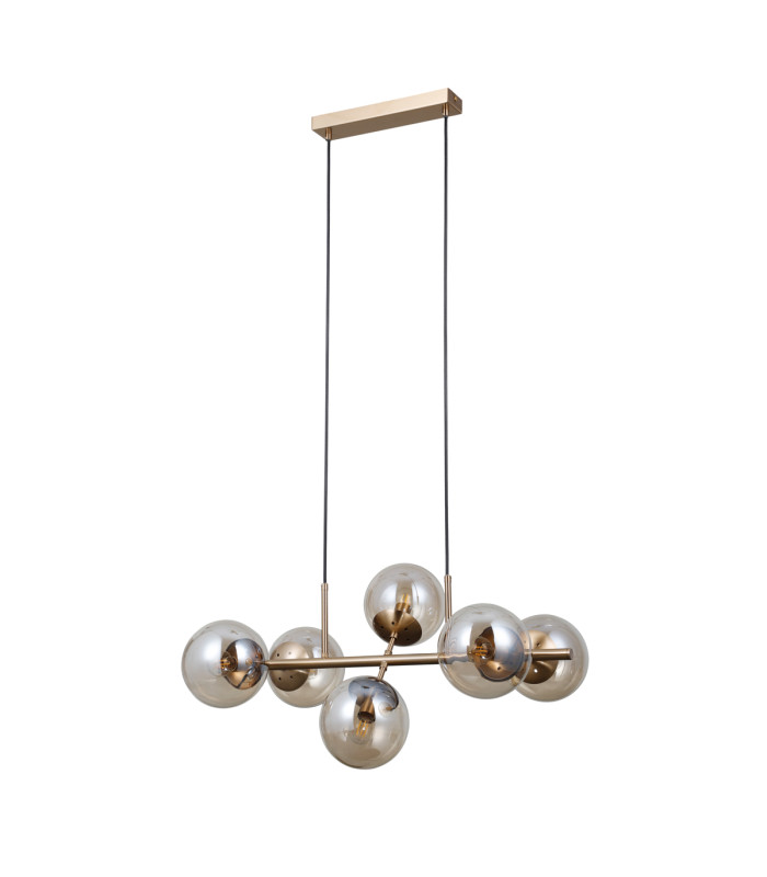 Molite Globe Pendant Ceiling Light Gold 6xE14-1