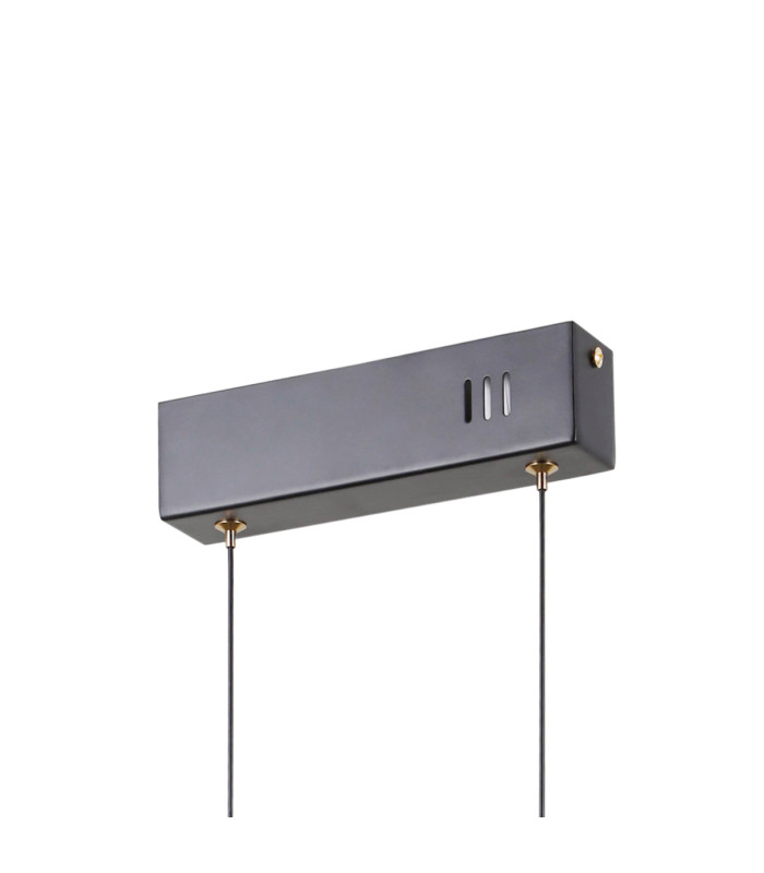 Montiela Bar Pendant Ceiling Light Matt Black Gold 3000K Warm White 3xLED-3