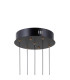 Montiela Cluster Pendant Ceiling Light Matt Black Gold 3000K Warm White 5xLED-3