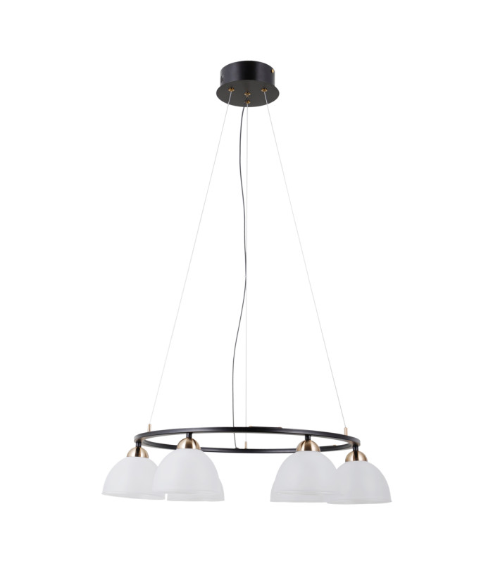 Montiela Multi Arm Pendant Ceiling Light Matt Black Gold 3000K Warm White 6xLED-1