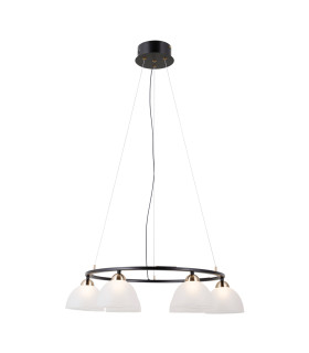 Montiela Multi Arm Pendant Ceiling Light Matt Black Gold 3000K Warm White 6xLED-2