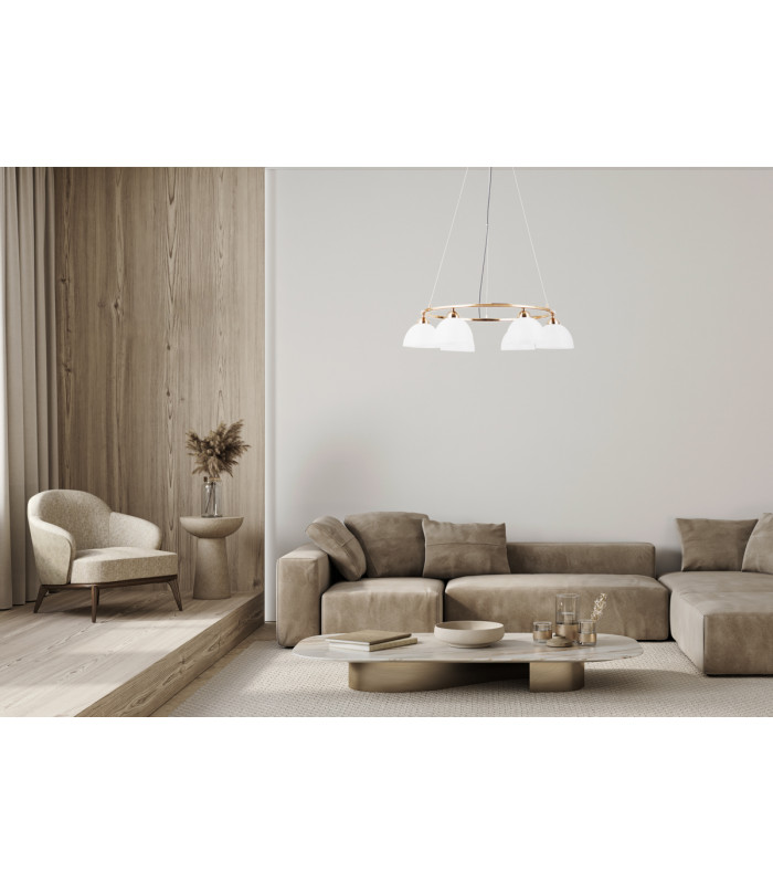 Montiela Multi Arm Pendant Ceiling Light Gold 3000K Warm White 6xLED-5