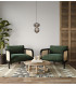Nico 29cm Slim Pendant Ceiling Light Black Antique Brass Gold 3000K Warm White 2xLED-5
