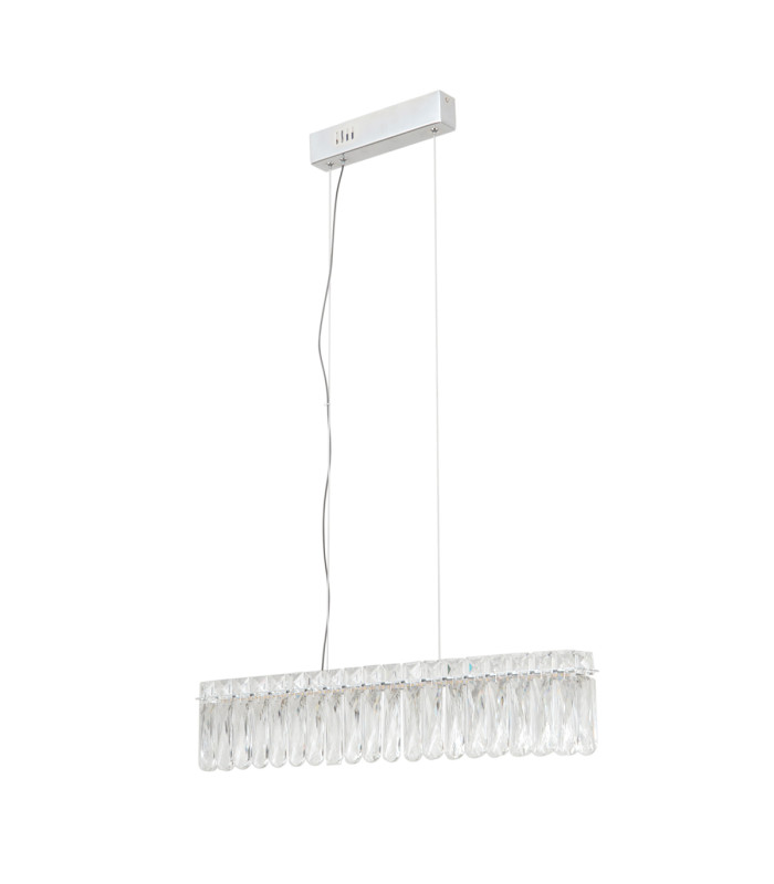 Nosta Bar Pendant Ceiling Light Chrome 3000K Warm White-1
