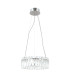 Nosta 39cm Pendant Ceiling Light Chrome 3000K Warm White-1