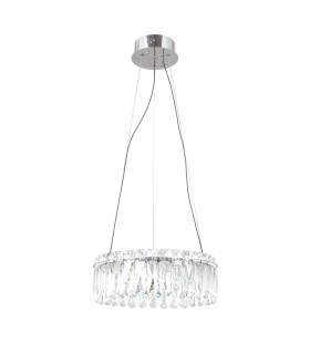 Nosta 39cm Pendant Ceiling Light Chrome 3000K Warm White-1