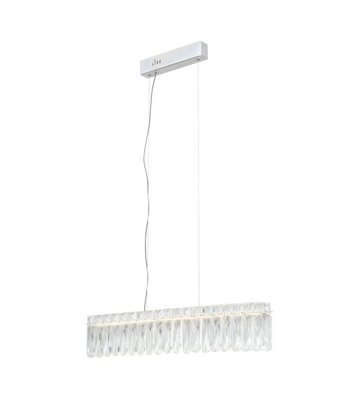 Nosta Bar Pendant Ceiling Light Chrome 3000K Warm White-2
