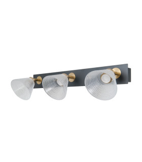 Orella Ceiling Spotlight Bar Matt Black Gold 3000K Warm White 3xLED-1